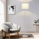 Ambimall 60'' Modern Floor Lamp with Shade, Tall Lamps for Living Room, Bedroom, Office, Dining Room, Beige Shade with Mocha Gold Pole(Without Bulb) by CozyNest Decor