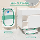 Collapsible Baby Bathtub,Baby Bath Tub with Soft Cushion & Thermometer,Baby Bathtub Newborn to Toddler 0-36 Months,Portable Travel Baby Tub by TinyTreasures Baby Boutique