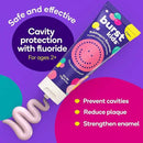 BURST Bubblegum Bonanza Kids Toothpaste with Fluoride (4oz/2 Pack) | Great Tasting Flavored for Children & Toddlers | Anticavity | Dye Free & Vegan | Safe for Kids Ages 2+ by CozyNest Decor