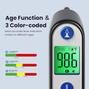 Ear Thermometer for Kids, Babies and Adults, 1 Second Accurate Digital Thermometer, Mute Function, 3-Color Fever Alert, 3 Age Groups, 30 Memory Recall with 20x Probe Covers (LCD-Black) by TinyTreasures Baby Boutique
