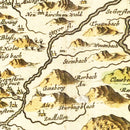 Vintage Map of Austria from Above 1665