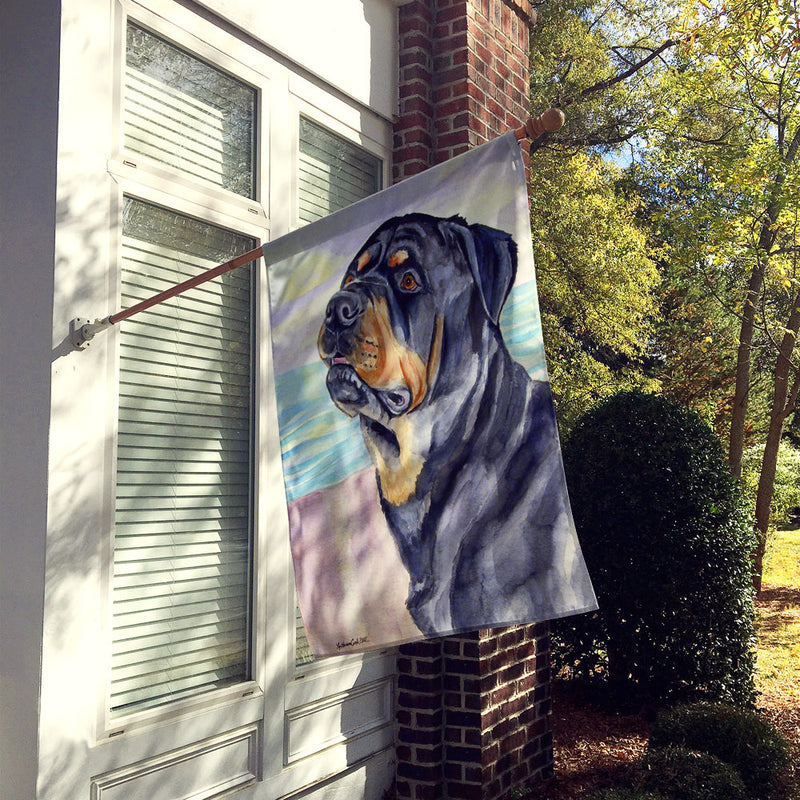 Rottweiler Flag Canvas House Size