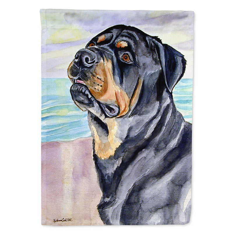 Rottweiler Flag Canvas House Size