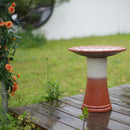 Handmade Glazed Ceramic Bird Bath