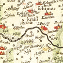 Vintage Map of Bohemia (Czech Republic) 1665