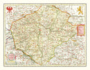Vintage Map of Bohemia (Czech Republic) 1665