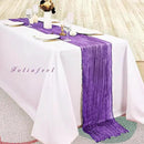 6 Pack Purple Cheesecloth Table Runner 10FT Boho Fabric Rustic Cheese Cloth Table Runner for Wedding Bridal Shower Baby Shower Gauze Sheer Birthday Party Table Decorations 20 x 120 Inch Long by CozyNest Decor