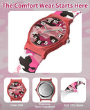 Kids Analog Watch Boys Girls, 30M Waterproof, Sports Watch for Boys, Easy to Read Children's Thin Dial Wrist Watches with Soft Band, for Ages 5-15 Kids Great Birthday Gifts Christmas Day by TinyTreasures Baby Boutique