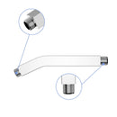 Elegant 6" Shower Arm With Flange, Stainless Steel Construction For Rain Shower Heads
