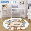 Personalized Baby Crib Bedding Set, 5 Pcs Custom Nursery Bedding Set for Girl Boy, Soft Jungle Animals Crib Set with Name, Double Layer Baby Bedding Crib Set, Toddlers Infants Customized Gift by TinyTreasures Baby Boutique