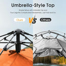 MOON LENCE Instant Pop Up Tent for 3-4 Person - Automatic Portable, Windproof for Camping, Hiking, Mountaineering by TinyTreasures Baby Boutique