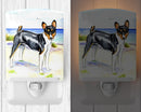 Basenji Ceramic Night Light Compact, UL-Certified, Ideal for Bedroom, Bathroom, Nursery, Hallway, Kitchen, 6x4x3, Multicolor