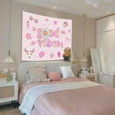 Lunerfex Y2K Tapestry Pink Wall Tapestry, Cute Tapestries for Bedroom Funny Tapestries Wall Hanging for Bedroom Living Room Decor Pink-1 44"x60" by CozyNest Decor