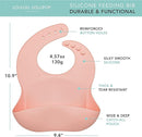 Loulou Lollipop Soft, Waterproof Silicone Feeding Bib by TinyTreasures Baby Boutique