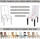 JQinHome 6 Pcs Dining Chair Slipcover,High Stretch Removable Washable Chair Seat Protector Cover for Home Party Hotel Wedding Ceremony (White) by CozyNest Decor
