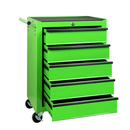 Rolling Metal Tool Chest with 5 Drawers, 20" Steel Cabinet - Green by HouseOfZazla