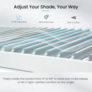 10x12 FT Outdoor Louvered Pergola with Adjustable Louvers - White
