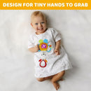 KiddoLab Bunny Teething & Rattle Musical Toy for Infants and Babies - Light-up, Sensory Chew & Interactive Toy for Infants - Baby Basket Stuffer for 3 Months and Up by TinyTreasures Baby Boutique