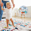 Car Portable Baby Play Mat 50x50 Playpen Mat Upgraded Thicker Baby Floor Play Mat Non-Slip Cushioned Crawling Mat Waterproof Kids Play Mat Activity Playmats for Babies Toddler Tummy Time(50x50, Car) by TinyTreasures Baby Boutique