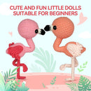 MOREJMTT Crochet Kit for Beginners Animal,Crochet Animal Kits,Crocheting Kit for Starters,Learn to Crochet with Step-by-Step Video Tutorials,Beginner Crochet Kits for Adults(Flamingo) by TinyTreasures Baby Boutique