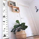 Kids Growth Chart, Wood Frame Fabric Canvas Height Measurement Ruler from Baby to Adult for Child's Room Decoration 7.9 x 79in (7.9 x 79in, Black Car) by TinyTreasures Baby Boutique