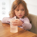 Olababy Clear View Silicone Training Cup with Straw Lid | Toddler Sippy Trainer 12mo+ | Unbreakable Water Drinking Cups for Kids 2yr+ | Baby Led Weaning & Feeding Supplies (Lilac, 9 oz) by TinyTreasures Baby Boutique
