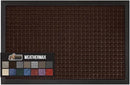GORILLA GRIP 100% Waterproof All-Season WeatherMax Doormat, 60x24, US Designed Natural Rubber, Stain and Fade Resistant, Low Profile Indoor Outdoor Door Mats, Easy Clean Patio Mat, Coffee Squares by CozyNest Decor