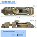 2 pcs Zinc Alloy Sliding Door Lock, Barrel Bolt Cabinet Lock Barrel Bolt Closure Cabinet Door Security Sliding Door Lock for Home Windows and Doors Cabinet Furniture by TinyTreasures Baby Boutique