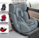 Car Seat Protector,2 Pack Automotive Seat Protectors Baby Carseat Pad Waterproof & Durable 600D Fabric for Child Baby Car Seat Mat Vehicle Pet Cover 2 Storage Pockets (2 Pack Gray) by TinyTreasures Baby Boutique