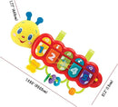 KiddoLab Lira Baby Musical Toy with Lights & Music – Interactive Caterpillar Spinner & Stacking Rings for Infants 3+ Months – Soft Stuffed Animal Head for Sensory Play by TinyTreasures Baby Boutique