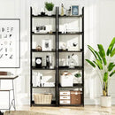 NUMENN Narrow Bookshelf, 6 Tier Bookshelves, Home Office Bookcase Shelf Storage Organizer, Free Standing Storage Shelving Unit for Bedroom, Living Room and Home Office, Black by CozyNest Decor