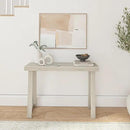 Plank+Beam Solid Wood Console Table, 46.25 Inch, Sofa Table, Narrow Entryway Table for Hallway, Behind The Couch, Living Room, Foyer, Easy Assembly, Coastal White by CozyNest Decor
