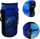 Water Bottle Bag Carrier, Neoprene Sleeve Portable Insulator Cover With Drawstring for 18-20 Oz Bottles (Blue) by TinyTreasures Baby Boutique