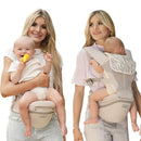 Baby Carrier Pro, MOMTORY Safety-Certified 6-in-1 Ultra Storage Baby Carrier Newborn to Toddler, Detachable Baby Holder Carrier with Hip Seat, Ergonomic Cozy Baby Body Carrier for 7-50lbs, Khaki by TinyTreasures Baby Boutique