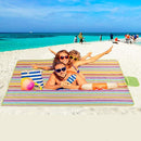 Beach Blanket Extra Large Picnic Blanket Outdoor Blanket Waterproof Sand Free Oversized Camping Mat Foldable Portable Handy Tote for Travel Sports Home Yoga Park Grass Lawn, 79"x57" by TinyTreasures Baby Boutique