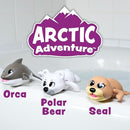 Tub Works® Wind Up Swimming Baby & Toddler Bath Toys, Arctic 3 Pack | Wind Arms & Watch Them Swim | Interactive Baby Bath Toys | Ideal for Bathtub, Toddler Pool, Summer or Water Table Play by TinyTreasures Baby Boutique