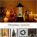 House & Garden Decoration,Christmas Lantern with 8 Pieces of Music,Sparkling Crystal Keep Circling Around The Snowman Families Music Box as a (Christmas Tree) by CozyNest Decor