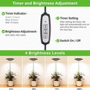 LORDEM Grow Light, LED Plant Light for Indoor Plants Growing, Full Spectrum Desk Growth Lamp with Automatic Timer for 4H/8H/12H, 4 Dimmable Levels, Height Adjustable 9.8"-30.6", Black by GreenHaven Gardens