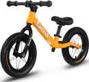 12" Balance Bike for 2, 3, 4, 5 Year Old Boys and Girls, Lightweight Nylon Frame Toddler Training Bike No Pedal Bikes for Kids with Adjustable Seat and Air Tires by TinyTreasures Baby Boutique