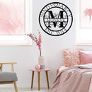 Custom Metal Sign | Personalized Family Name Sign | Monogram Wall Decor | Metal Name Sign| Split Letter Name | Anniversary Wedding Gifts| Custom Outdoor Signs | Metal Wall Art | Couple Gift by CozyNest Decor