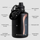 DRINCO Stainless Steel Water Bottle Spout Lid Vacuum Insulated Double Wall Water Bottles Wide Mouth (64oz 40oz 32oz 22oz 18oz 14oz) Leak Proof Keep Cold Sport Camping Hiking by CozyNest Decor