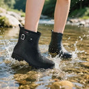 HISEA Women's Ankle Rain Boots Waterproof, Fashion Short Garden Shoes Anti-slip for Women with Comfortable Insole by GreenHaven Gardens