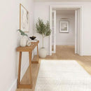 Plank+Beam Solid Wood Console Table, 56 Inch, Sofa Table, Narrow Entryway Table for Hallway, Behind The Couch, Living Room, Foyer, Easy Assembly, Pecan by CozyNest Decor