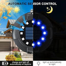 Solar Pathway Lights Outdoor 12 Packs, Bright Blue 16 LEDs Solar Ground Lights Walkway Lights with Side Light, Waterproof Solar Deck Light for Yard Walkway Garden Poolside Driveway Decorations by GreenHaven Gardens