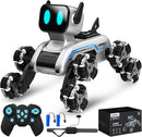 Robot Dog RC Stunt Car Toys - Gesture Sensing Remote Control car with Mecanum Wheels, LED Eyes, 3 Sound Effects, Birthday Gift for Kids Boys Girls by TinyTreasures Baby Boutique