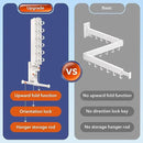 Wall Mounted Clothes Hanger Rack, Clothes Drying Rack,Laundry Drying Rack,Collapsible Clothes Rack Wall Mount, Retractable Drying Rack Clothing,can Fold Upward & Left & Right,White Color by CozyNest Decor