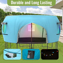 Gardenature 10FT/12FT/14FT Trampoline Tent(Tent Only), Fit Round Trampolines, Shade Cover with LED Light, Outdoor Trampolien Accessories, Anti-Tear, Beige by TinyTreasures Baby Boutique
