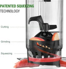 Juicer Machines, TUUMIIST Cold Press Juicer with 5.3" Extra Large Feed Chute Fit Whole Fruits & Vegetables Easy to Clean, High Juice Yield, BPA Free (Black) by CozyNest Decor