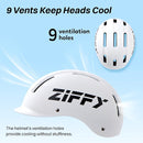 ZIFFY Kids/Toddler Bike Helmet, Adjustable, Lightweight, Safety Certified Scooter Helmet for Boys & Girls with Washable Inner Lining, 2 Sizes, 4 Colors – Fits Toddlers to Youth by TinyTreasures Baby Boutique