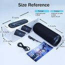 Wireless Portable Speaker,IPX7 Waterproof Bluetooth Speaker, 25W Loud Stereo Sound, Bassboom Technology, TWS Pairing, Built-in Mic, 16H Playtime with Lights for Home Outdoor - Black by TinyTreasures Baby Boutique